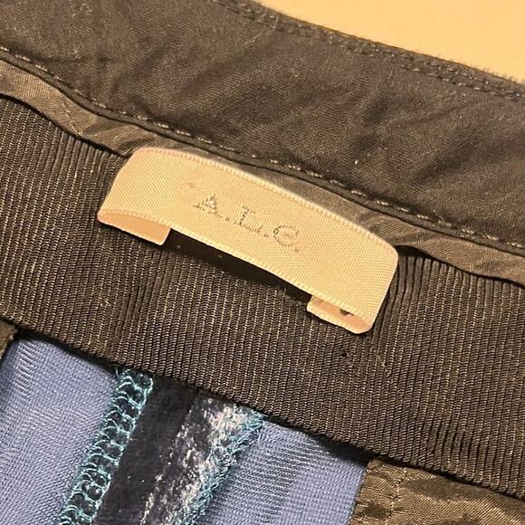A.L.C Blue Ashbury Crushed Velvet Pants size 10 - Picture 8 of 11